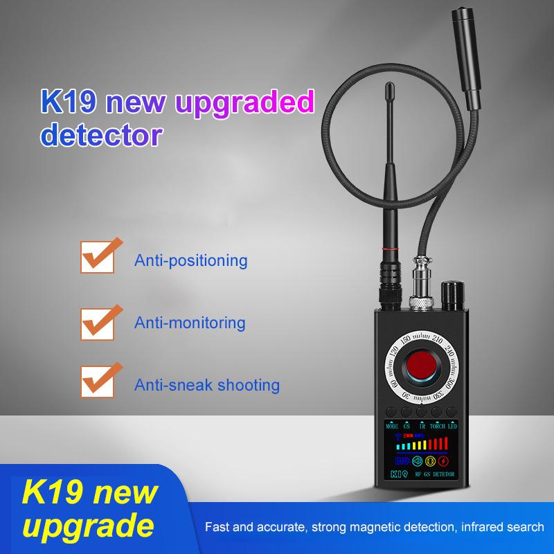 K19 다기능 안티 감지기 카메라 1 개, GSM 오디오 버그 파인더, GPS 신호 렌즈, RF 트래커, 무선 제품 감지, 2021